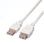 Secomp USB2.0 A-A M/F beige 3.0m produžni kabl - slika 1