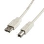 Secomp USB2.0 A-B M/M beige 3m printer - slika 1