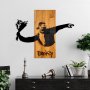 WALLXPERT Zidna dekoracija Banksy Flower Thrower - slika 1