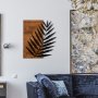 WALLXPERT Zidna dekoracija Leaf3 Metal Decor - slika 1