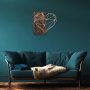 WALLXPERT Zidna dekoracija Heart Copper - slika 3