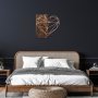 WALLXPERT Zidna dekoracija Heart Copper - slika 4