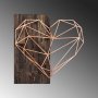 WALLXPERT Zidna dekoracija Heart Copper - slika 5