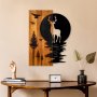 WALLXPERT Zidna dekoracija Deer and Moon - slika 1