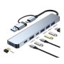E-GREEN Adapter USB 3.0/USB 3.1 tip C (M) - USB 3.0 + 4 x USB 2.0 + 2 x tip C (7 u 2) - slika 1
