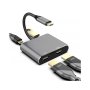 E-GREEN Adapter USB 3.1 tip C (M) - 2 x HDMI + USB 3.0 + PD 60W (4 u 1) - slika 1