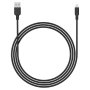 YENKEE YCU 615BK Silic USB A - MFI Lightning Kabl za punjenje - slika 1