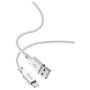 YENKEE YCU 615 WH Silic USB A - MFI Lightning Kabl za punjenje - slika 1