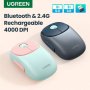 UGREEN Bežični miš plavi Wifi / BT (MU102 ) - slika 4