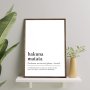 WALLXPERT Dekorativna slika Hakuna Matata - slika 1
