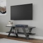 HANAH HOME TV polica April Anthracite - slika 2