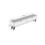 HANAH HOME TV polica Paris White Walnut - slika 4