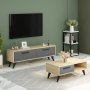 HANAH HOME TV polica Melisa Sapphire Anthracite - slika 3