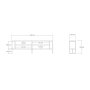 HANAH HOME TV polica Cupe White - slika 5