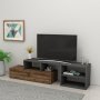 HANAH HOME TV polica Duru Light Walnut Anthracite - slika 3