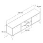 HANAH HOME TV polica Dolce 1122 - slika 5