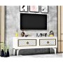 HANAH HOME TV polica Arel White Gold - slika 2