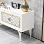 HANAH HOME TV polica Arel White Gold - slika 5
