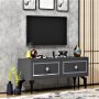 HANAH HOME TV polica Arel Anthracite Silver - slika 2
