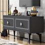 HANAH HOME TV polica Arel Anthracite Silver - slika 3