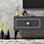 HANAH HOME TV polica Arel Anthracite Silver - slika 4