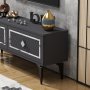 HANAH HOME TV polica Arel Anthracite Silver - slika 5