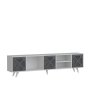 HANAH HOME TV polica Sinef White Anthracite - slika 2