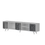 HANAH HOME TV polica Sinef White Anthracite - slika 3