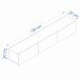 HANAH HOME TV polica West White - slika 5