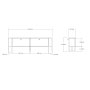 HANAH HOME TV polica Ahu Sapphire - slika 4
