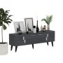HANAH HOME TV polica Moda Anthracite Silver - slika 3