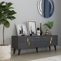 HANAH HOME TV polica Moda Anthracite Gold - slika 1