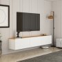 HANAH HOME TV polica West White Atlantic Pine - slika 2