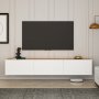 HANAH HOME TV polica West White Atlantic Pine - slika 1