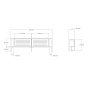 HANAH HOME TV polica Bex Sapphire - slika 4