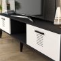HANAH HOME TV polica Asimo Anthracite White - slika 2