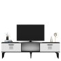 HANAH HOME TV polica Asimo Anthracite White - slika 5