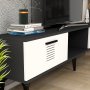 HANAH HOME TV polica Asimo Anthracite White - slika 1