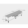 HANAH HOME TV polica Zera Anthracite - slika 5
