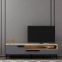 HANAH HOME TV polica Zera Anthracite - slika 1