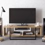 HANAH HOME TV polica Asal (120) Oak White Black - slika 2