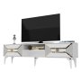 HANAH HOME TV polica Yumedi White Gold - slika 4