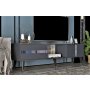 HANAH HOME TV polica Vania Anthracite Silver - slika 2