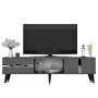 HANAH HOME TV polica Vania Anthracite Silver - slika 3