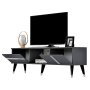 HANAH HOME TV polica Vania Anthracite Silver - slika 5