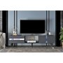 HANAH HOME TV polica Vania Anthracite Silver - slika 1