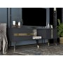 HANAH HOME TV polica Vania Anthracite Gold - slika 2