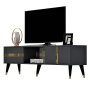 HANAH HOME TV polica Vania Anthracite Gold - slika 4