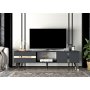 HANAH HOME TV polica Vania Anthracite Gold - slika 1