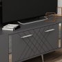 HANAH HOME TV polica Detas Anthracite Silver - slika 5